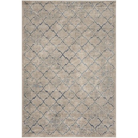 Safavieh 8 x 10 ft. Brentwood 809G Power Loomed Rectangle Area Rug Light Grey & Blue BNT809G-8
